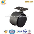 2-inch Dual Wheel small furniture pu caster with Brake